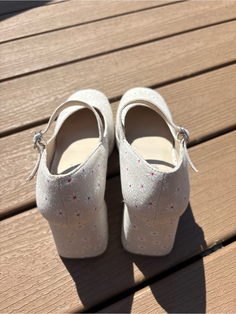 Madden Girl Mary Jane Daisy Floral Block Heel - Picture 8 of 10